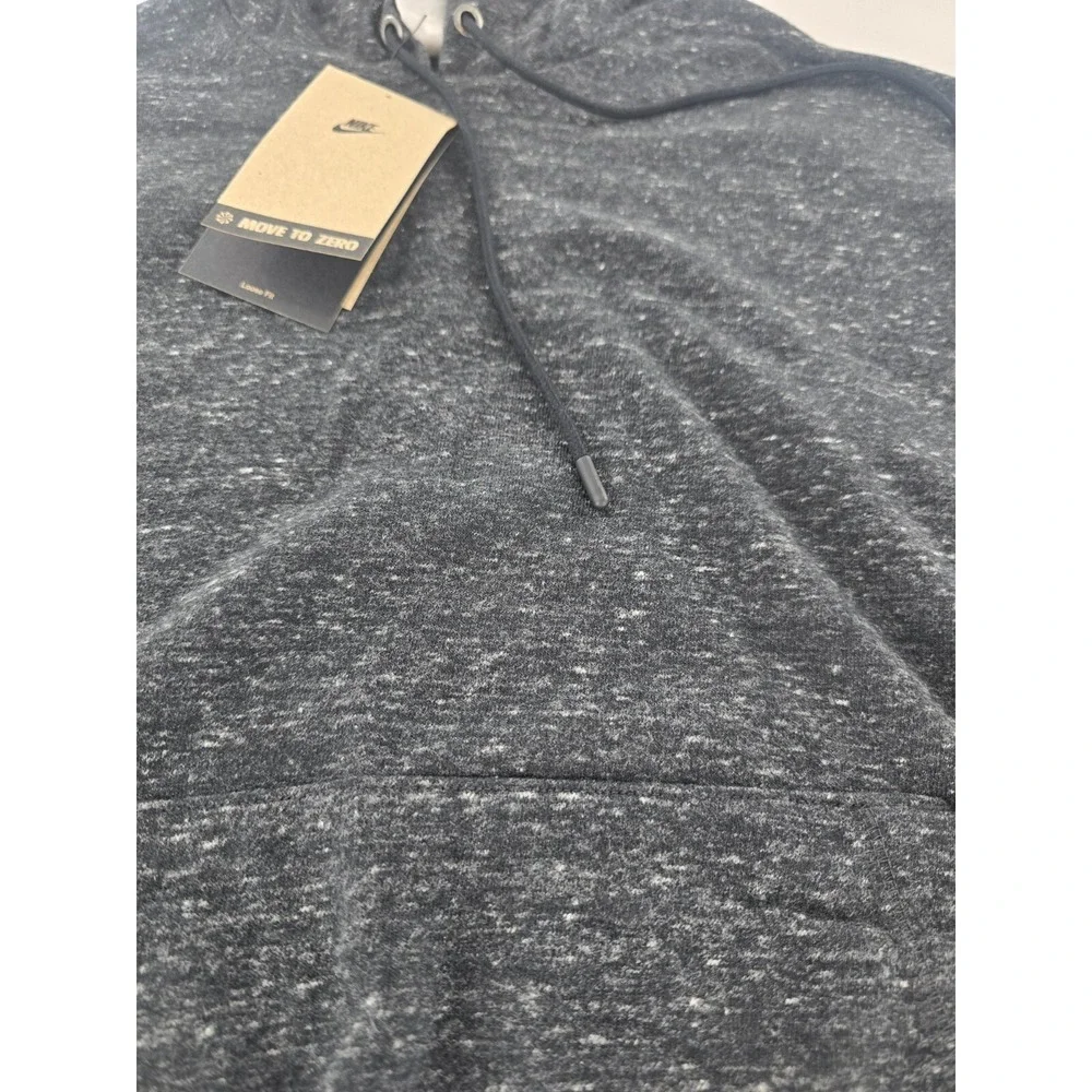 Nike‎ Womens Gym Vintage Pullover Hoodie New Size S Small Black Loose Fit
